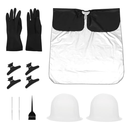 VALICLUD Set de 11 Piezas para Teñir Cabello con Gorro de Silicona Ganchos para Mechas y Accesorios Kit Profesional para Mechas Casa y Salón