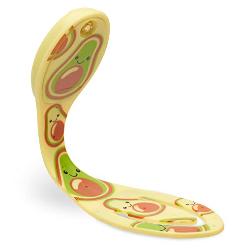Image of Gifts for Readers & Writers Book Light, Clip On Reading Light for Bed, 2in1 Flexilight & Bookmark, Small & Lightweight with a Soft Glow, 2 Batteries Included, Avocado