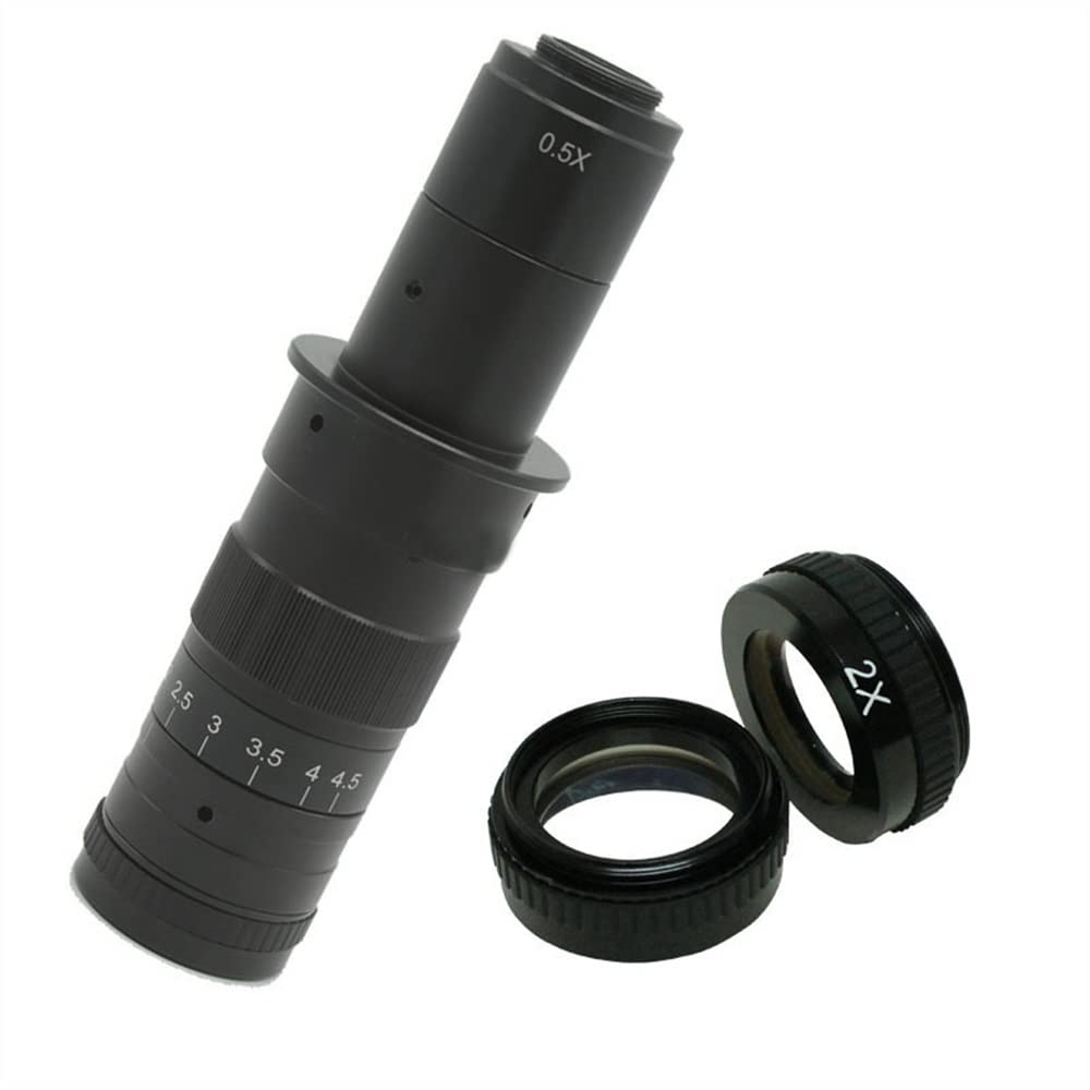 Mikroskop-Zubehör, 10-360-fache verstellbare Vergrößerung, 25 mm Zoom, C-Mount-Objektiv, 0,7 x ~ 4,5 x, Industrie-Mikroskop, HDMI, VGA, USB-Kamera, Okularlupe, Haltbarkeit und zuverlässige Leistung