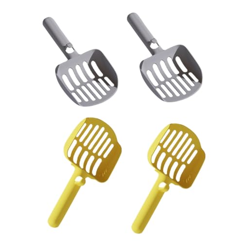 ibasenice 4 Palas para Arena De Gatos Accesorios para Recoger Excrementos De Gato Palas para Interior Color Profundas con Forma De Pata para Arena De Gato para Mascotas con Forma