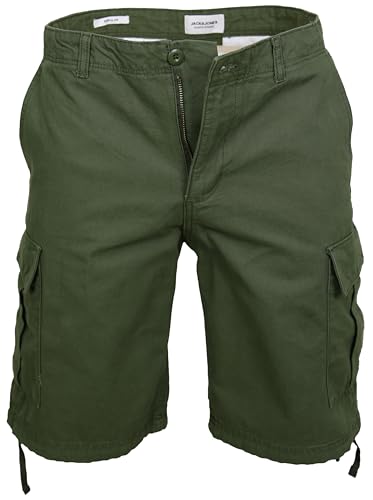 JACK & JONES Herren Cargoshorts Marley Freizeithose Shorts Kurze Hose l Forest Night Marley