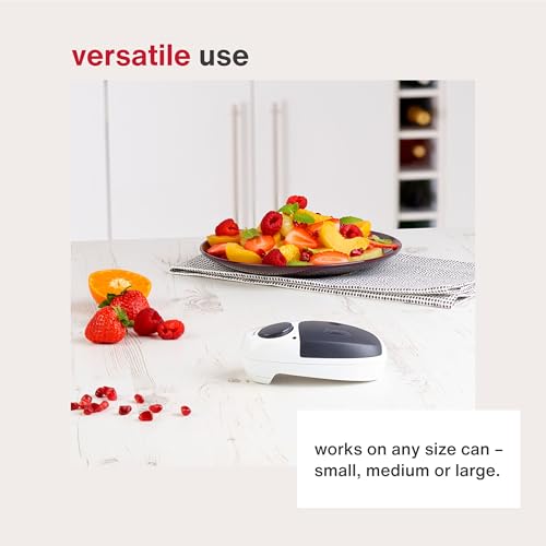 Zyliss EasiCan Electric Can Opener – One-Touch Automatic Tin Opener with Magnet for Safe Lid Removal – Compact, Hands-Free Design for All Can Sizes – Battery Operated, Easy to Use and Store - Thumbnail 5