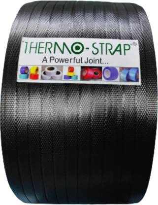 THERMO-STRAP High Strength PP Box Strap Black colour Manual Roll |4 KG| |12 MM|
