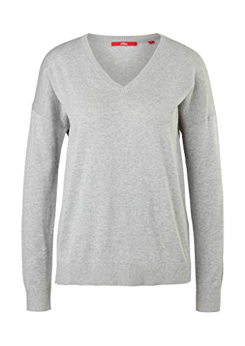 sOliver-Damen-Feinstrickpulli-mit-V-Ausschnitt