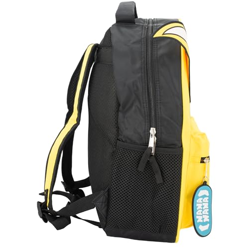 Image of AI ACCESSORY INNOVATIONS Fortnite Peely Backpack for Boys & Girls, 16 Inch Nylon Twill Big Face Schoolbag W /Nana Zipper Pull, Yellow