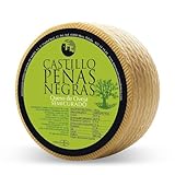 Castillo Peñas Negras | Queso Semicurado de Oveja 3kg - Artesano Manchego, Gourmet, Envasado, Sabor Auténtico, Aroma Lácteo Intenso, Corteza Comestible, 1 Año de Caducidad, Elaborado en La Mancha