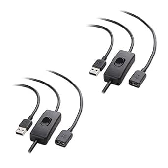 Cable Matters 2 Pack USB On Off Switch 3 ft Support Data and Power ...