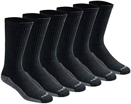 Cherokee mens Multi-pack Dri-tech Moisture Control Crew Socks Socks (pack of 6)