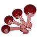 Paula Deen Pantryware 4-Piece Measuring Cup Set, Red Speckle