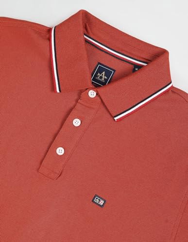 Image of Arrow Sport Men Regular fit Cotton Solid Short Sleeves Polo Shirt