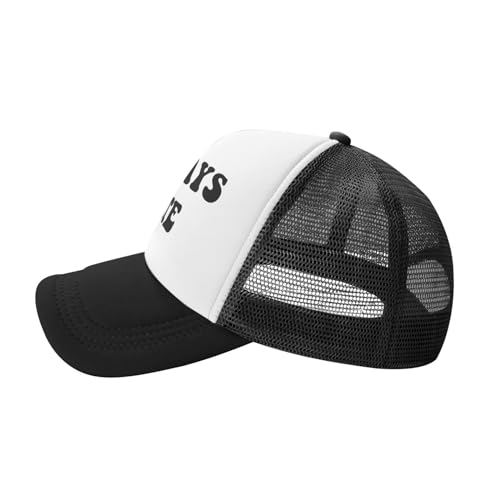 Image of You Find It Offensive? I Find It Funny Trucker Hats for Women Black Men Retro Trucker Black Hats for Men