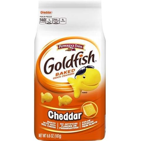 Pepperidge Farm Goldfish, Cheddar, 6.6-Ounce Bag (Pack of 6) Cover