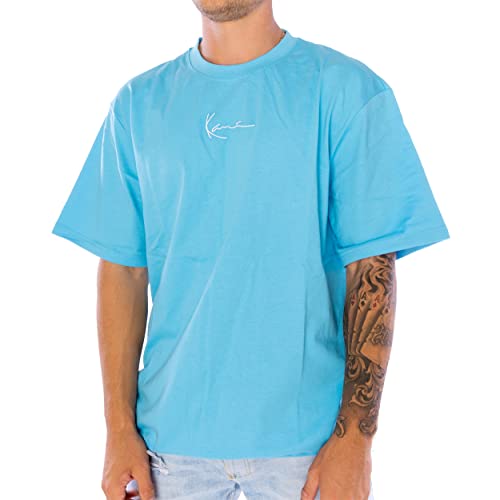Karl Kani Small Signature Essent T-Shirt Herren Shirt Light Blue L Cover
