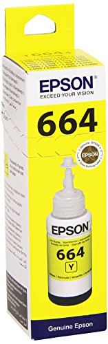 Epson T6644 cartucho de tinta Amarillo - Cartucho de tinta para impresoras (Original, Tinta a base de pigmentos, Amarillo, 1 pieza(s), Epson L100/L110/L200/L300/L355/L550)