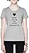 Keep Calm and Love Raclette Gris Mujer Camiseta Tamaño XS Grey Women's tee Size XS