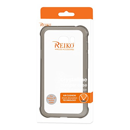 Reiko Wireless Bumper Case with Shock Absorption for Samsung Galaxy S7 Active/ G891 - Clear Black