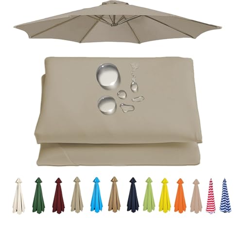 UWOBTN Toldo de Recambio de Sombrilla 2/2.3/2.5/2.7/3 Metros 6/8 Varillas Impermeable Cubierta de Repuesto para Sombrilla para Jardín, Patio, Piscina, Terrazas(B5,6ribs 300cm/9.8ft) UWOBTN Toldo de Recambio de Sombrilla 2/2.3/2.5/2.7/3 Metros 6/8 Varillas Impermeable Cubierta de Repuesto para Sombrilla para Jardín, Patio, Piscina, Terrazas(B5,6ribs 300cm/9.8ft)