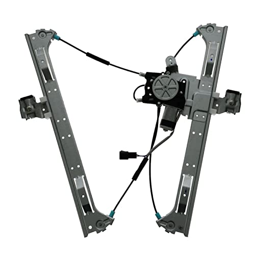 Image of TRQ Front Door Power Window Regulator w /Motor Driver Side Left LH for Chevy GMC
