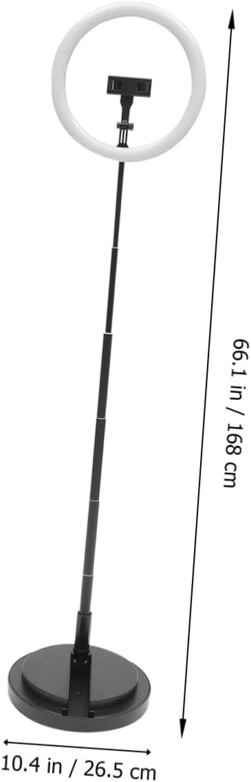 Portable Led Ring Light 8 Sections Retractable Fill Lamp 3 Lighting Modes Perfect for Live Streaming