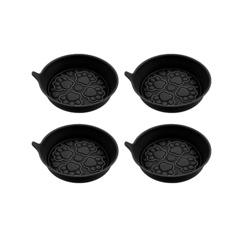 Portavasos para carro Silicona diseño huella de gato 4 piezas miniatura 7