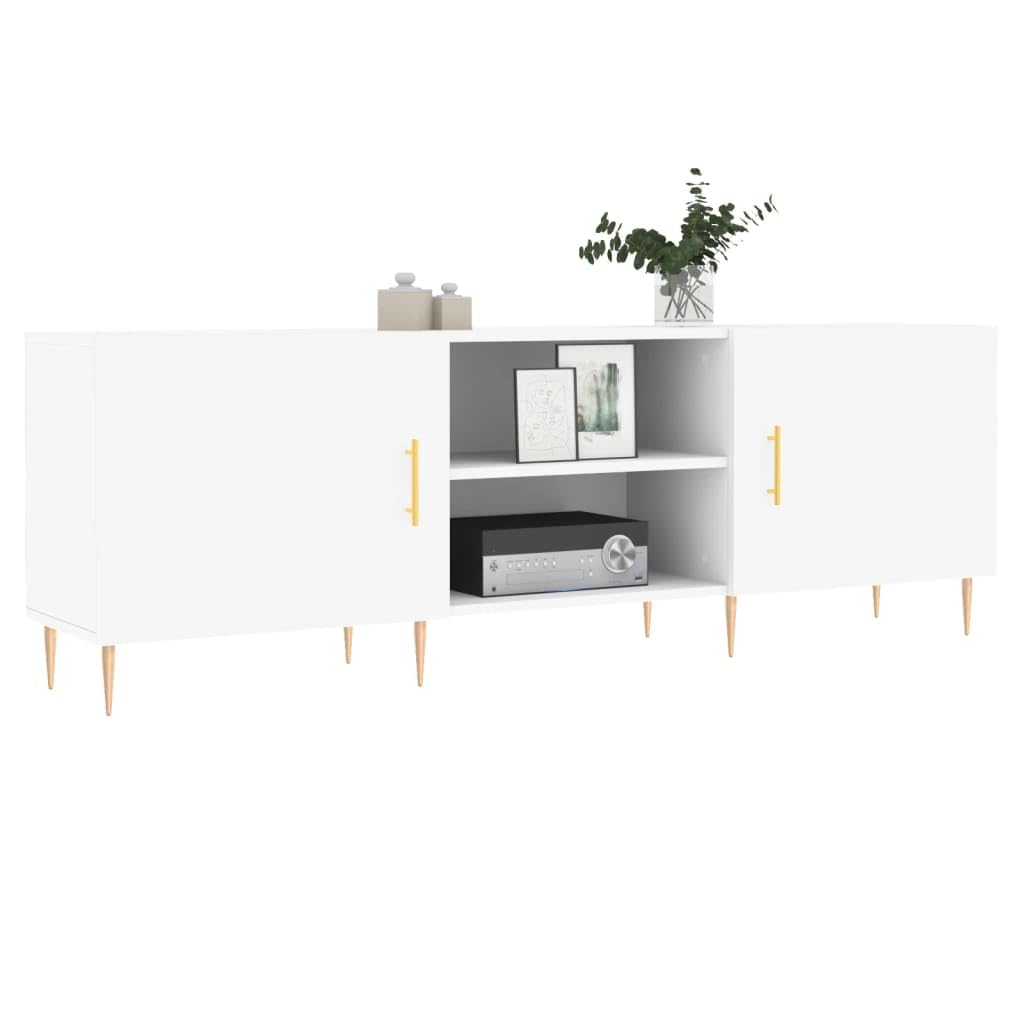 Mobile TV bianco, 150 x 30 x 50 cm, in legno