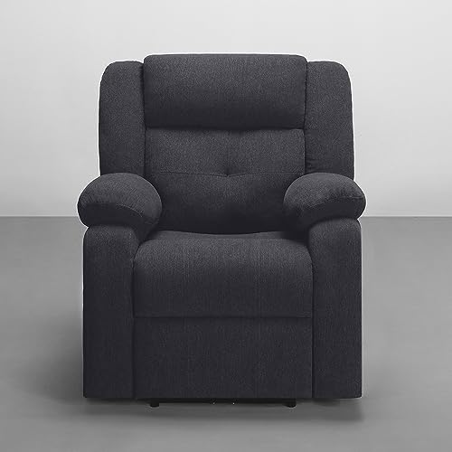 Image of Sleepyhead RX7 Designed by Duroflex - Motorized Single Seater Fabric Recliner Chair with Rocking & 360 Swivel |3 Position Easy Recline |Plush Cushion Sofa for Living Room - Iceland Grey