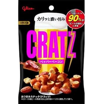 Amazon.co.jp: 江崎グリコ クラッツ ペッパーベーコン 42g×12袋