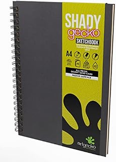 Artgecko Shady Sketchbook A4 Portrait - 70 Pages (35 Sheets) 200gsm Tan Toned Card