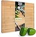 Produktbild Moritz & Moritz XXL Schneidebrett Bambus Groß - 45 x 34 x 2 cm - Bambus Holzbrett mit Saftrille - Zum Schneiden, Anrichten und Servieren