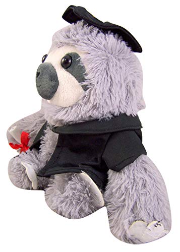 Burton & Burton Graduation Sloth with Diploma 8"