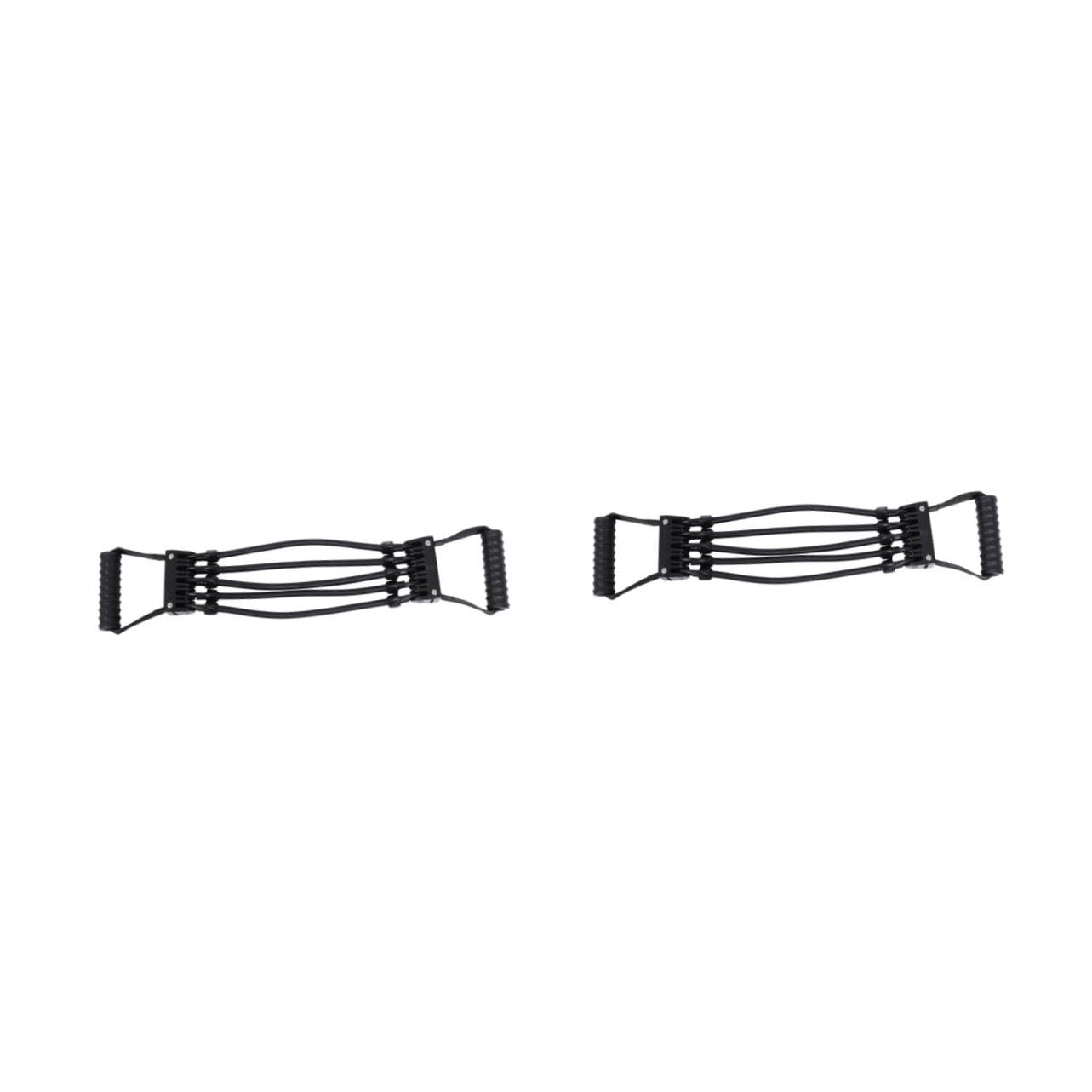 SUPVOX Estrattore attrezzatura palestra gym set attrezzo fitness casa espansore del torace kit palestra Accessori barra del mento fascia di resistenza fascia elastica plastica Black
