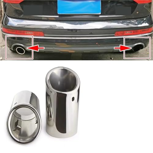 Embout d'échappement résistant en acier inoxydable argent 95 mm - 2