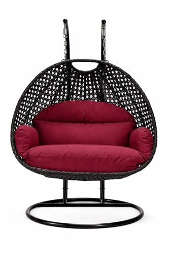 Image of ARMAISH India Double Seater Cushion Set - Polyester Fabric Padded Seat for Hanging Egg /Garden Jhula(Cushion ONLY MEHROOM)