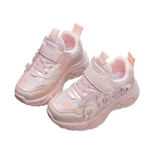 IWIHMIV Little Girls Sneakers Kids Tennis Shoes Girls Toddler Slip On Sneakers Girls Sneakers Kids Sports Running Walking Shoes2