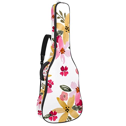 Housse de transport étanche pour guitare avec bandoulière réglable, motif flamant rose, feuilles tropicales, Multicolore… - Les Beatles, Paul McCartney, John Lennon, RIngo Starr, George Harrison Housse de transport étanche pour guitare avec bandoulière réglable, motif flamant rose, feuilles tropicales, Multicolore…