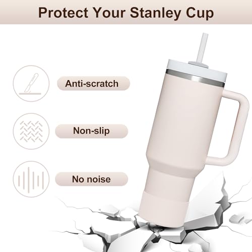 Image of Affute Protective Silicone Boot for Stanley Quencher H2.0 40 30 20 oz & IceFlow Flip 30 20 oz, BPA Free Anti-Noise Anti-Scratch, Stanley Cup Protector Sleeve Cover Boot