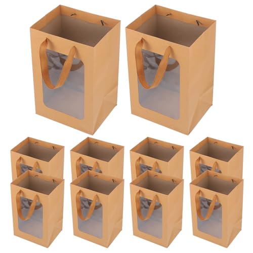 Paquet d'emballage pour bouquets fini les fleurs écrasées avec ce sac kraft rigide