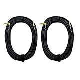 Audio 2000s E26150P2 1/4 Inch TRS Right Angle 50 Feet Cable