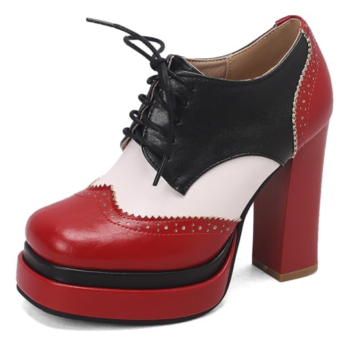Chaussures à talon bloc anti-fatigue à bout carré pour femme