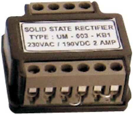 UM-001 HHD Motor Brake Rectifier, 460 VAC Input Voltage, 205 VDC Output Voltage