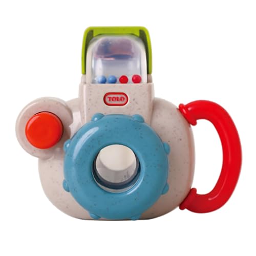 Image of Tolo Baby Camera | Interactive Toy for Babies 12+ Months Flash Pop Sound | baby toys, clickable lens, viewfinder with teddy, learning play gift, 1 year old, hand-eye coordination, sound recognition