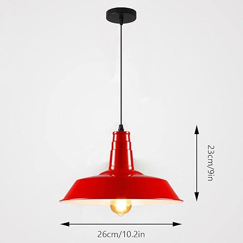 Miniatura 6 de Genérico Araña moderna, Loft Retro Pendant Light - Macaron Color Industrial Chandeliers Coffee Shop Clothing Store Hanging Lamp lamp(White,26 * 23cm)