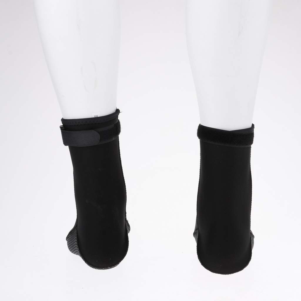 Neopren-Schwimmsocken, 3 mm, für Tauchen, Surfen, Wassersport, Schnorcheln, Größe M, Schwarz