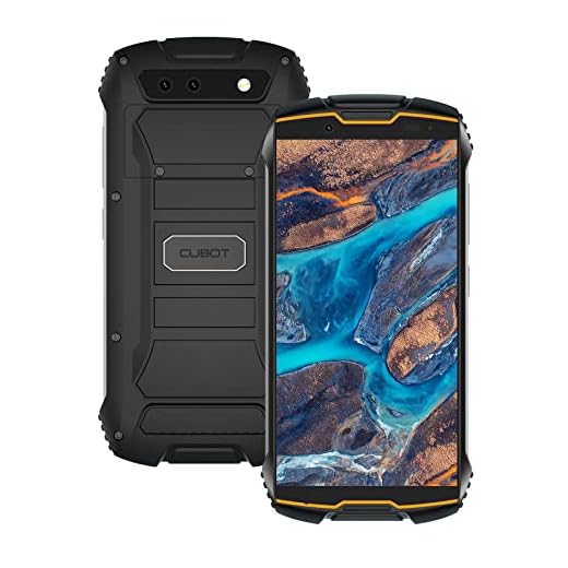 CUBOT Kingkong Mini 2 Teléfono Móvil Resistente,Pantalla HD de 4 Pulgadas, 4G Android 10 Dual SIM, cámara Triple de 13MP, batería de 3000mAh, 3GB / 32GB, 128GB expandible (Negro + Naranja)