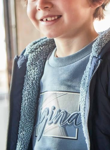 Mayoral Reversible soft coat for Boys Navy3