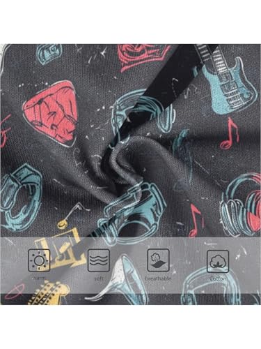 ZZKKO Abstract Rock Guitar Girls Underwear Toddler Panties for Girls Comfort Brief Size 2-8T3