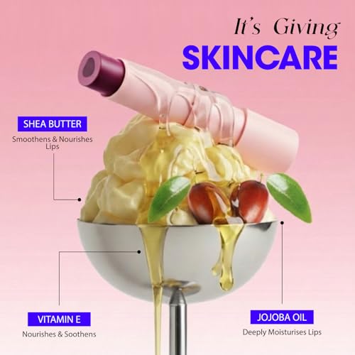 Image of Blue Heaven Jelly & Butter SPF 50 Lip Balm infused with Jojoba Oil, Shea Butter + Vitamin E, smoothens Dry & Chapped Lips, Fades Pigmentation, Soften & Smoothes Plums Lips, Caramel Brown, 3g