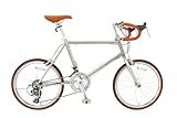 ロードバイク 20インチ 小径車 14段変速 SHIMANO シマノ ドロップハンドル ミニベロ 自転車 軽量 アルミリム 通勤 通学 街乗り サイクリング 前輪クイックリリース 仏式バルブ メンズ レディース YS-SWRD2014 スピードワールド(SPEED WORLD) (シルバー)