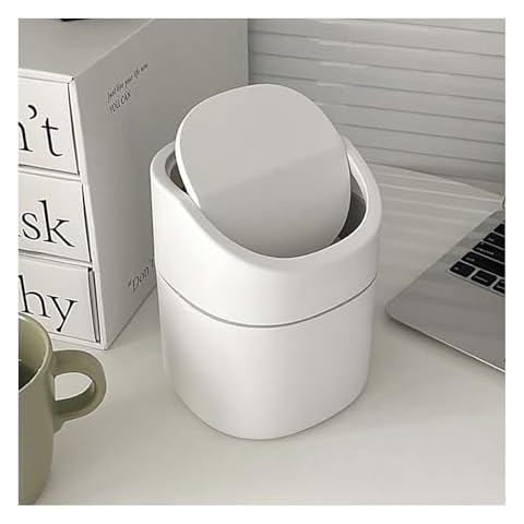 LTHERMELK Mini Desk Bin with Lid Cover