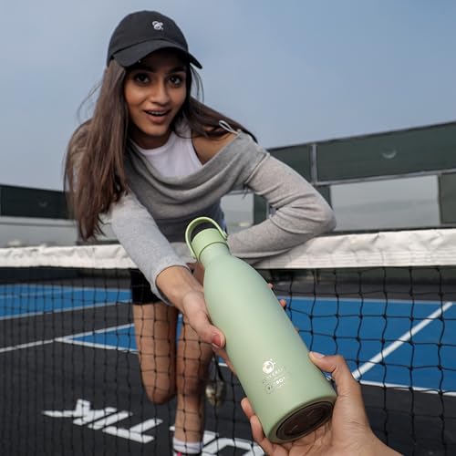 Image of Clay Craft Meko Double Wall|18 Hours Hot and 24 Hours Cold Water Bottle Vacuum Insulated Flask Bottle|680ml, Steel Bottles for Travelling|BPA-Free|Leak Proof|BIS Certified|1Year Limited Warranty
